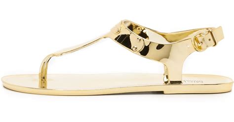 michael kors sandals black and gold|michael kors closed toe sandals.